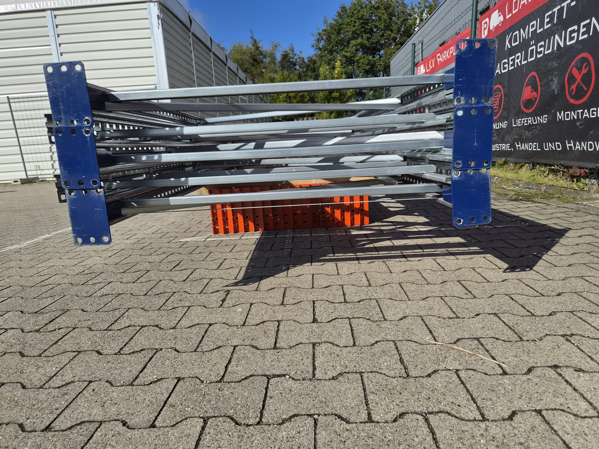 BLT PR55 Palettenregal – ca. 11,20 lfm | Höhe 5,50 m | Boden + 2 | Gebraucht-/Neuware BLT PR55 Palettenregal – ca. 11,20 lfm | Höhe 5,50 m | Boden + 2 | Gebraucht-/Neuware